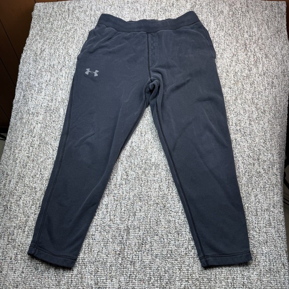 Under Armour Pants - Under Armour Pants Womens XL Joggers Loose Heatgear Fleece Blue